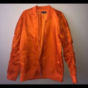 Orange Bomber Jacket